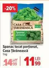 Carrefour Spanac tocat porționat Casa Țărănească Ofertă