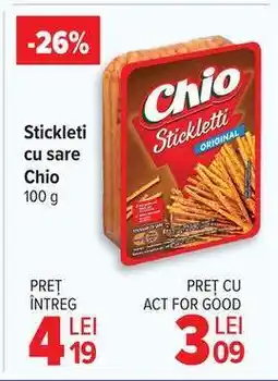 Carrefour Stickleti cu sare Chio Ofertă