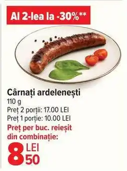 Carrefour Cârnați ardelenesti Ofertă