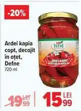 Carrefour Ardei kapia copt, decojit în oțet, Defne Ofertă