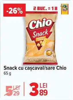 Carrefour Snack cu cașcaval/sare Chio Ofertă