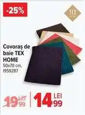 Carrefour Covoraș de baie TEX HOME Ofertă