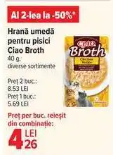 Carrefour Hrană umedă pentru pisici Ciao Broth Ofertă