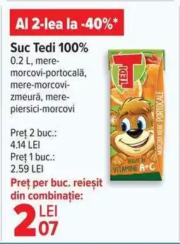 Carrefour Suc Tedi 100% Ofertă