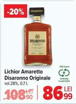 Carrefour Lichior Amaretto Disaronno Originale Ofertă