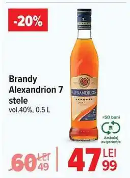 Carrefour Brandy Alexandrion 7 stele Ofertă
