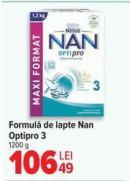 Carrefour Formulă de lapte Nan Optipro 3 Ofertă