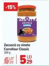 Carrefour Zacuscă cu vinete, Carrefour Classic Ofertă