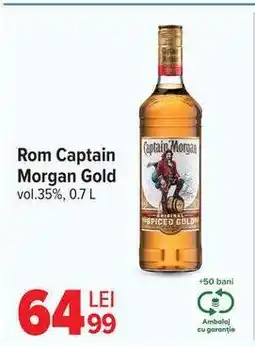 Carrefour Rom Captain Morgan Gold Ofertă