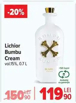 Carrefour Lichior Bumbu Cream Ofertă
