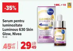 Carrefour Serum pentru luminozitate Luminous 630 Skin Glow, Nivea Ofertă