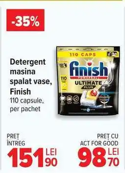 Carrefour Detergent mașină spălat vase, Finish Ofertă