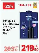 Carrefour Periuță de dinți electrică iO2 Negru, Oral-B Ofertă