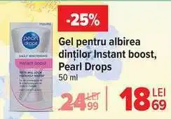 Carrefour Gel pentru albirea dinților Instant boost, Pearl Drops Ofertă