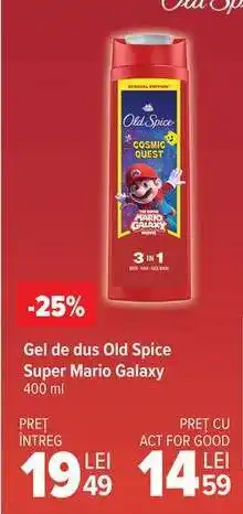 Carrefour Gel de duș Old Spice Super Mario Galaxy Ofertă