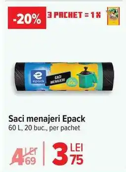 Carrefour Saci menajeri, Epack Ofertă