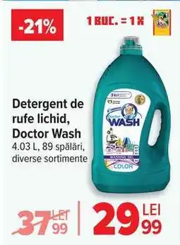 Carrefour Detergent de rufe lichid, Doctor Wash Ofertă