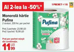 Carrefour Monorolă hârtie, Pufina Ofertă