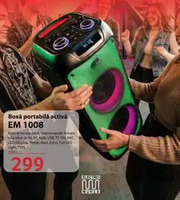 Selgros Boxă portabilă activă EM 1008 Ofertă