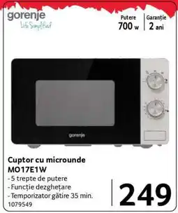 Selgros Cuptor cu microunde MO17E1W Ofertă