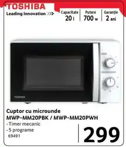 Selgros Cuptor cu microunde MWP-MM20PBK / MWP-MM20PWH Ofertă