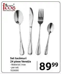 Selgros Set tacâmuri 24 piese Veneția Ofertă