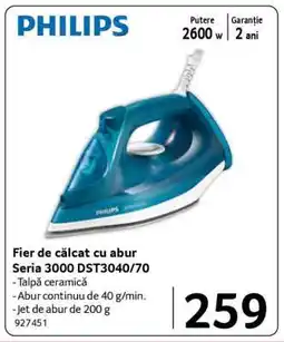 Selgros Fier de călcat cu abur Seria 3000 DST3040/70 Ofertă