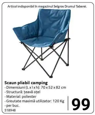Scaun pliabil camping