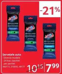 Selgros Șervețele auto Ofertă