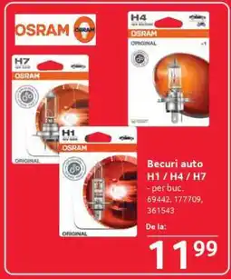 Selgros Becuri auto H1 / H4 / H7 Ofertă