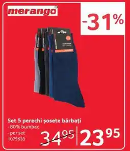 Selgros Set 5 perechi șosete bărbați Ofertă