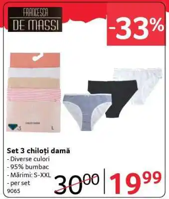 Set 3 chiloți damă