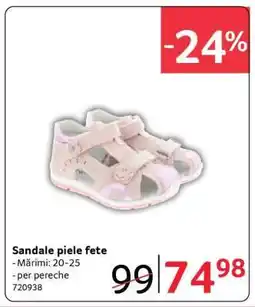 Selgros Sandale piele fete Ofertă