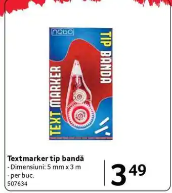 Selgros Textmarker tip bandă Ofertă