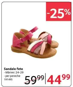 Selgros Sandale fete Ofertă