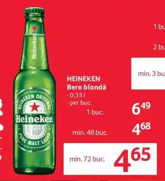 HEINEKEN Bere blondă