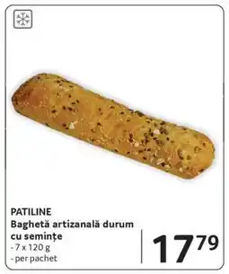 Selgros PATILINE Baghetă artizanală durum cu semințe Ofertă