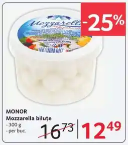 Selgros MONOR Mozzarella biluțe Ofertă