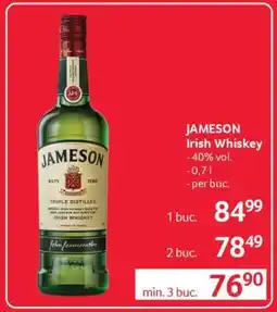 Selgros JAMESON Irish whiskey Ofertă