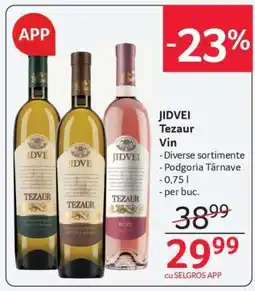 Selgros JIDVEI Tezaur Vin Ofertă