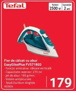 Selgros Fier de călcat cu abur EasyGlissPlus FV5718E0 Ofertă