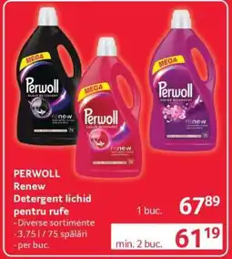 Selgros PERWOLL Renew Detergent lichid pentru rufe Ofertă