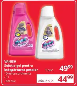 Selgros Vanish Soluție gel pentru îndepărtarea petelor Ofertă