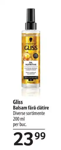 Selgros Gliss Balsam fără clătire Ofertă