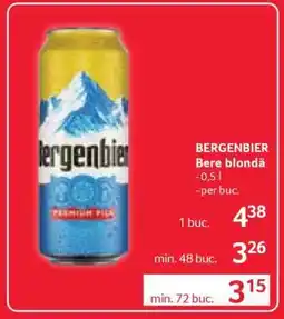 Selgros BERGENBIER Bere blondă Ofertă