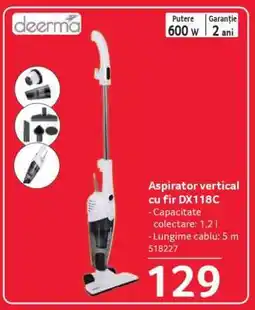 Selgros Aspirator vertical cu fir DX118C Ofertă