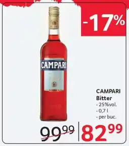 Selgros CAMPARI Bitter Ofertă