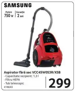 Selgros Aspirator fără sac VCC45W0S3R/XSB Ofertă