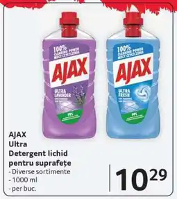 Selgros AJAX Ultra Detergent lichid pentru suprafețe Ofertă