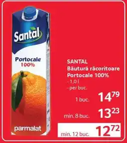 Selgros SANTAL Băutură răcoritoare Portocale 100% Ofertă